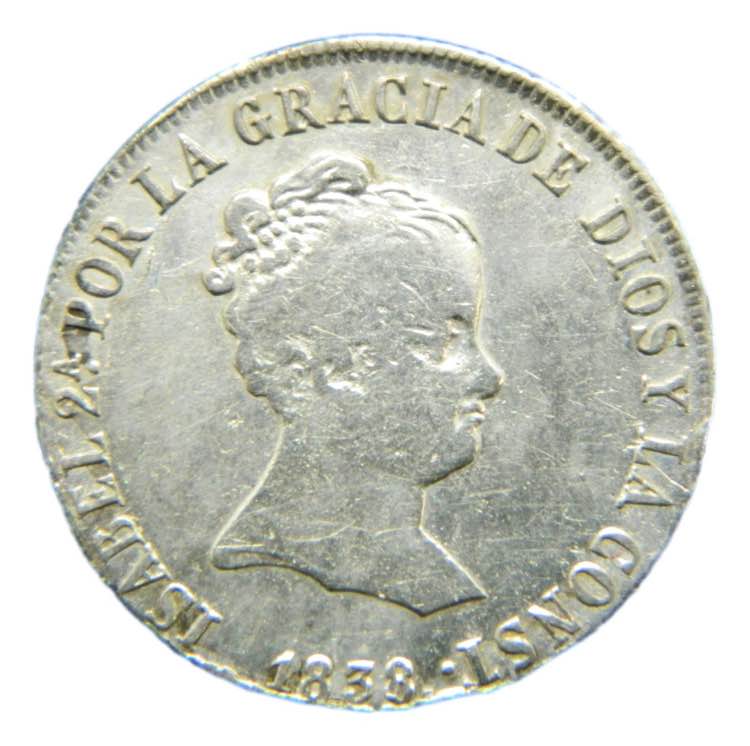 ESPAÑA / SPAIN. Isabel II. 1838 ... 