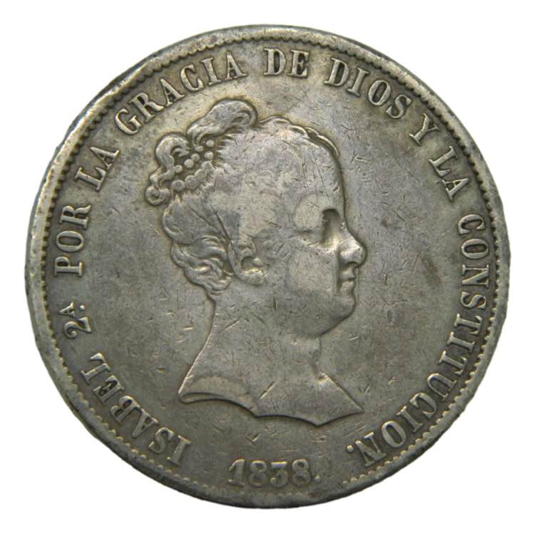 Isabel II (1833-1868). 1838 CL. 20 ... 