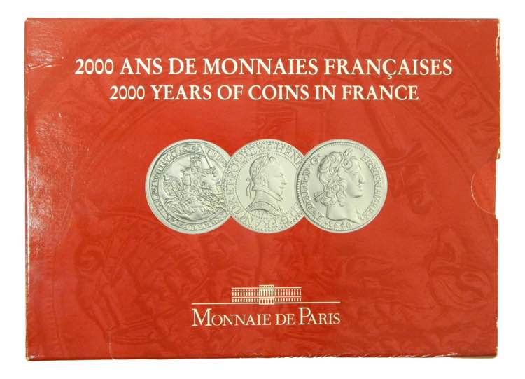 FRANCIA 2000. Set 3 monedas de 5 ... 