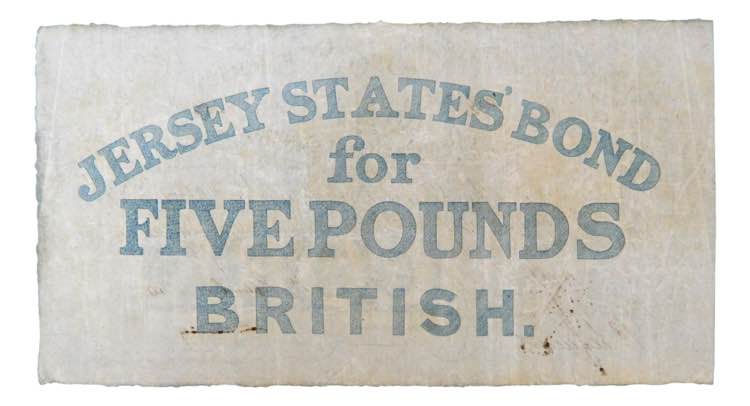 JERSEY ISLANDS 5 libras 1840. 1 de ... 