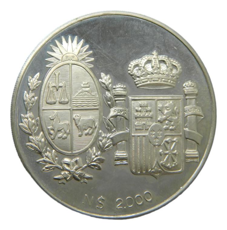 URUGUAY.  1983. 2000 Nuevos Pesos. ... 