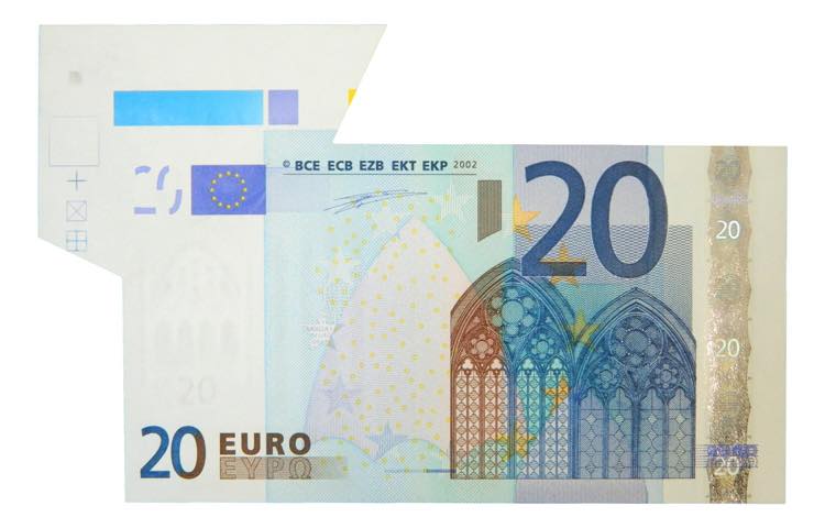Billete de 20 euro. año 2002.  ... 