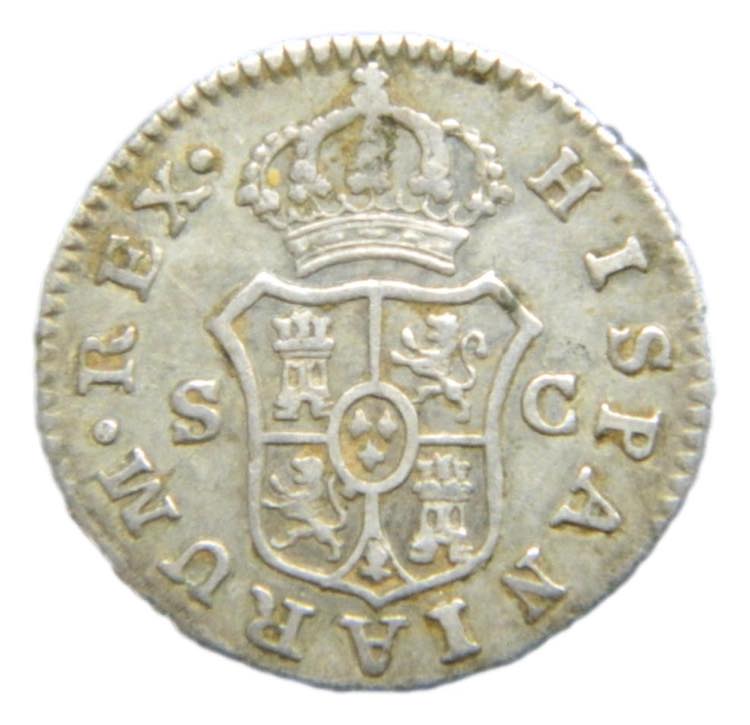 Carlos III (1759-1788). 1/2 real ... 