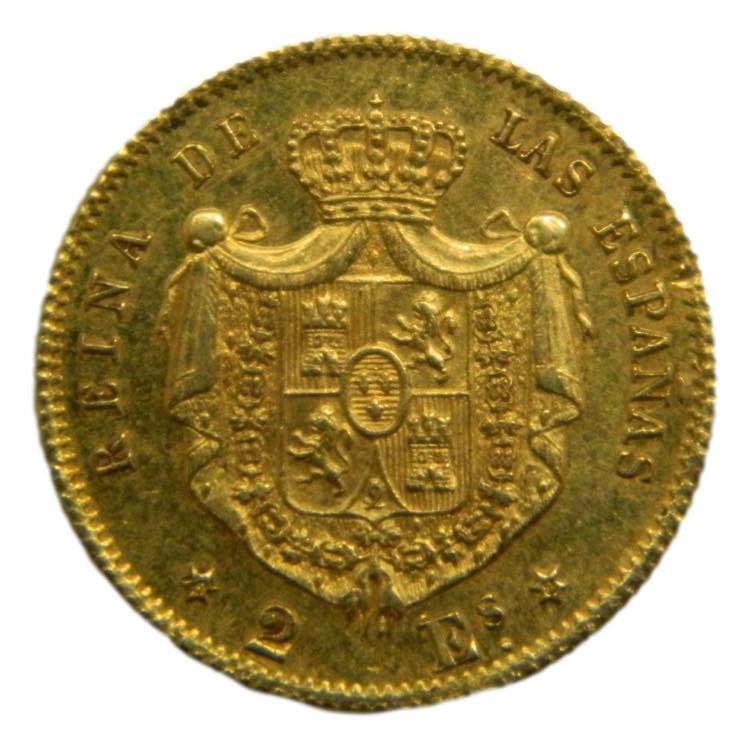 Isabel II (1833-1868). 2 escudos ... 