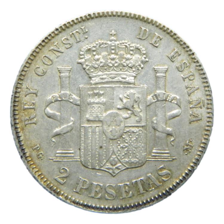 Alfonso XIII. 2 pesetas. 1891 ... 