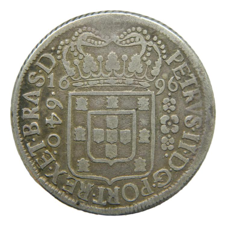 BRAZIL. Pedro I. 1696. 640 Reis. ... 