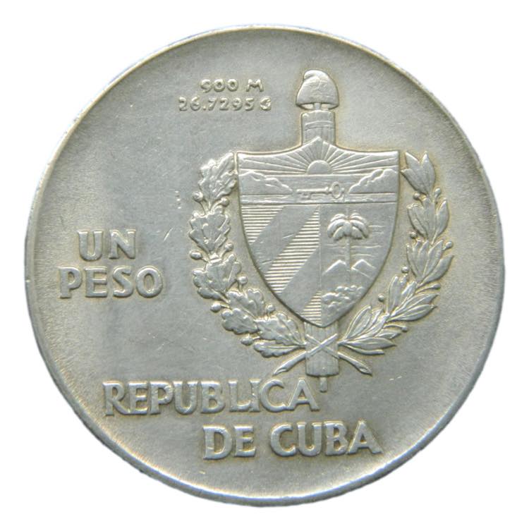 CUBA 1 peso 1939 (km#22) 26,76 gr ... 