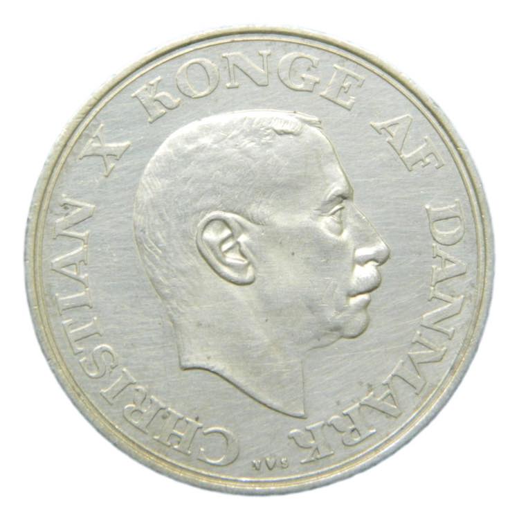 DENMARK. 2 kroner 1937. KM#830.