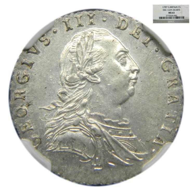 GREAT BRITAIN 1787. 6 pence  ... 