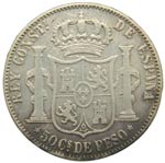 Alfonso XII (1874-1885). 1884. 50 centavos ... 
