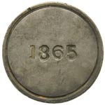 Chile. 1 peso. 1865. Copiapo. KM#4. Ag 22,19 ... 