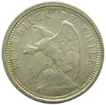 Chile. 5 pesos. 1927. ... 