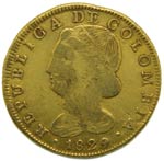Colombia. 8 escudos. ... 