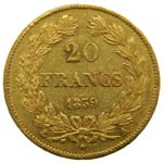 Francia. 20 francs. 1839. A. París. ... 