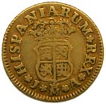 Felipe V (1700-1746). 1743. JA. 1/2 escudo. ... 