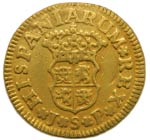 Felipe V (1700-1746). 1742. JP. 1/2 escudo. ... 