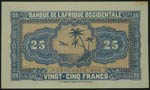 Africa Occidental francesa. 25 francs. ... 