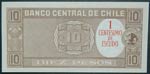 Chile. 10 pesos. 1 Centesimo de Escudo. ND ... 