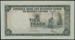 Congo Belga y Ruanda-Urundi. 10 francs. ... 