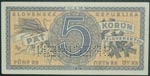 Eslovaquia. 5 korun. ND (1945). (Pick 8 s). ... 