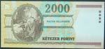 Hungría. 2000 forint. 20.8.2000. (Pick 186 ... 