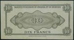 Rwanda & Burundi. 10 francs. 15.9.1960. ... 
