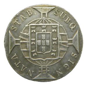 Brasil. 1818. 960 reis. Acuñada sobre una ... 