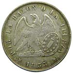 Chile. 1 Peso. 1853. ... 