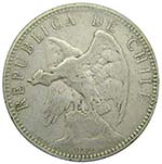 Chile. 1 peso. 1895. ... 