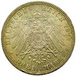 Alemania. Bavaria. Drei mark. 3 mark. 1911 ... 