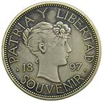 
Cuba. 1 peso. 1897. ... 