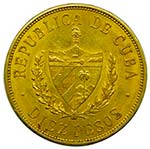 Cuba. 10 pesos. 1915. (km#20). 16,74 gr Au. ... 