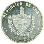 Cuba. 10 pesos. 2005. (km#815). 15 gr ag. ... 