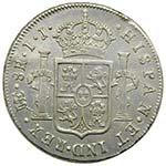 CARLOS III. 8 Reales. 1788 IJ. Lima. ... 