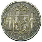 FERNANDO VII. 8 reales. 1820 PJ. Potosí. ... 