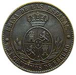 ISABEL II (1833-1868). 2 1/2 céntimo de ... 