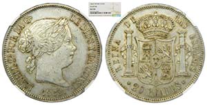 ISABEL II (1833-1868). 20 reales. 1862. ... 