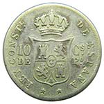 ALFONSO XII. 10 Centavos de Peso. 1881. ... 