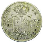 ALFONSO XII. 20 Centavos de Peso. 1881. ... 