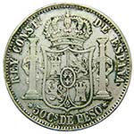ALFONSO XII. 50 Centavos de Peso. 1880. ... 