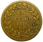 Francia. Decime. 1815 ... 