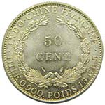 Francia. 50 cents. 1936. INDO-CHINE. French ... 