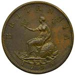 Gran bretaña . 1/2 penny 1799. Geroge III ... 
