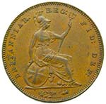 Gran bretaña . penny 1854. Victoria ... 