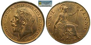 Gran bretaña . penny 1912. Georgivs V ... 