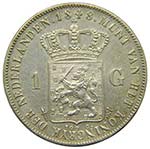 Holanda. 1 Gulden . 1848 . (km#66) 9,98 gr ... 