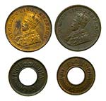 India. Lote 4 monedas. 2 ... 