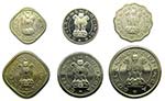 India Set 6 coins 1950  ... 