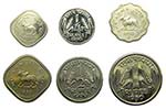 India Set 6 coins 1950  Rupia & Anna ... 