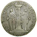 Peru 8 reales 1822 JP . ... 